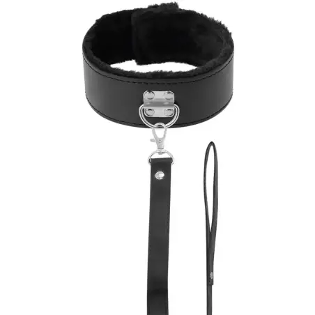 DARKNESS - COLLAR FORRADO CON CADENA TITANIUM Collares