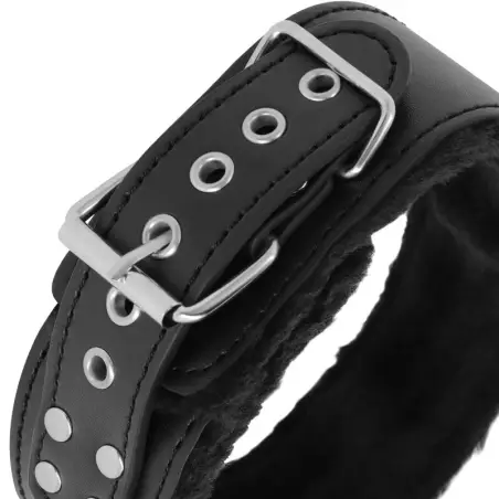 DARKNESS - COLLAR FORRADO CON CADENA TITANIUM Collares