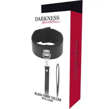 DARKNESS - COLLAR FORRADO CON CADENA TITANIUM Collares