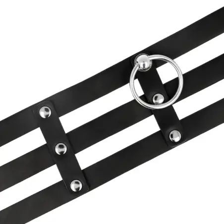 COQUETTE CHIC DESIRE - CHOKER CUERO VEGANO ESTILO FETISH 