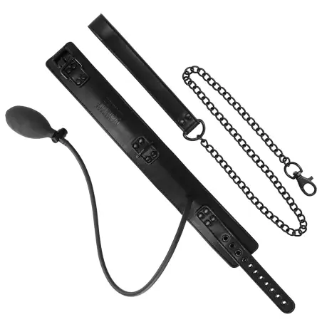 FETISH SUBMISSIVE BONDAGE - COLLAR BONDAGE INFLABLE CON TIRADOR Collares