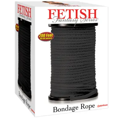 FETISH FANTASY SERIES - SERIES BONDAGE CUERDA SEDA NEGRO 60.96 METROS 