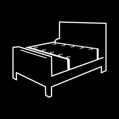 FETISH SUBMISSIVE - SET ATADURAS CAMA LUXURY CON FORRO DE NEOPRENO 