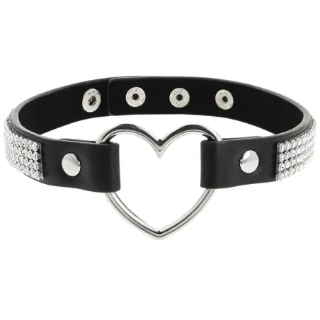 COQUETTE CHIC DESIRE - CHOKER CUERO VEGANO CORAZON 