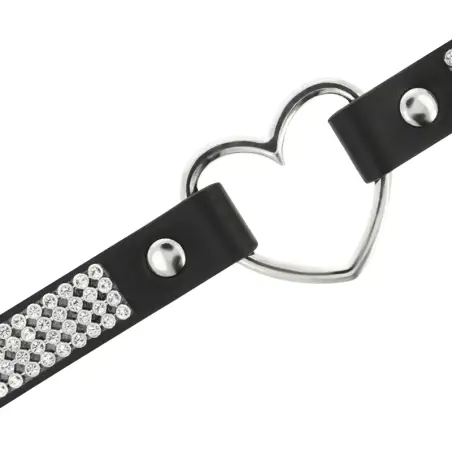 COQUETTE CHIC DESIRE - CHOKER CUERO VEGANO CORAZON 