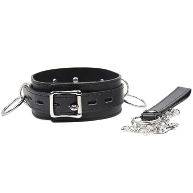 OHMAMA FETISH - COLLAR SUMISION CON 3 ANILLAS 