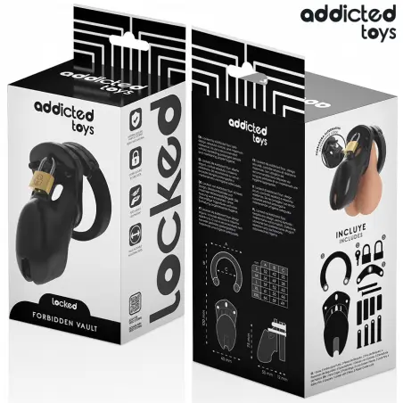 ADDICTED TOYS LOCKED - FORBIDDEN VAULT JAULA PARA PENE 10 CM 