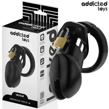 ADDICTED TOYS LOCKED - OBSIDIAN HOLD JAULA PARA PENE TALLA M 