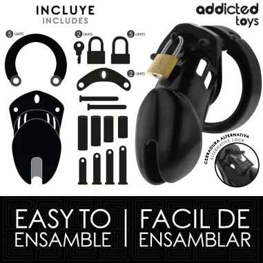 ADDICTED TOYS LOCKED - OBSIDIAN HOLD JAULA PARA PENE TALLA M 