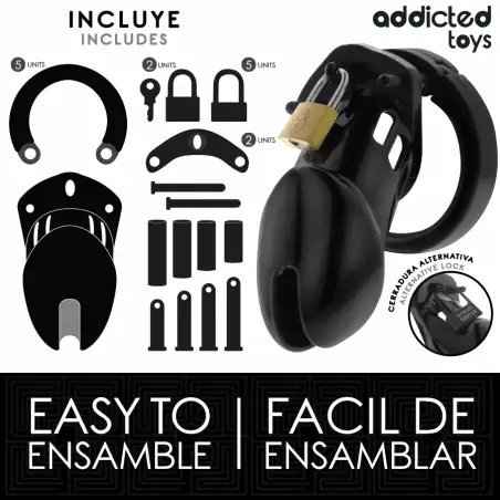 ADDICTED TOYS LOCKED - OBSIDIAN HOLD JAULA PARA PENE TALLA M 