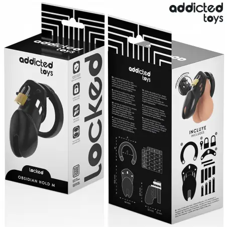ADDICTED TOYS LOCKED - OBSIDIAN HOLD JAULA PARA PENE TALLA M 