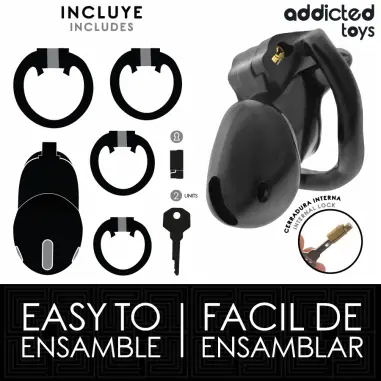 ADDICTED TOYS LOCKED - MINDNIGHT CELL JAULA PARA PENE TALLA S 