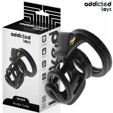 ADDICTED TOYS LOCKED - GILDEN CAGE JAULA PARA PENE DE SILICONA 8,5 CM 