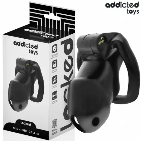 ADDICTED TOYS LOCKED - MINDNIGHT CELL JAULA PARA PENE TALLA M 