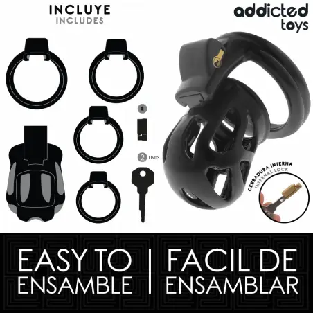 ADDICTED TOYS LOCKED - SILENT KEEP JAULA PARA PENE 7,5 CM 