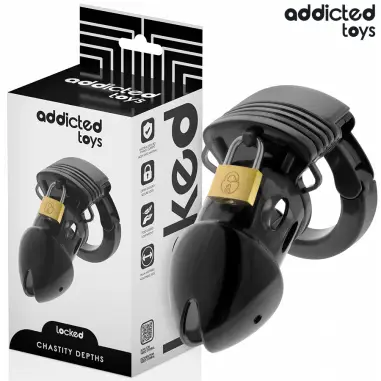 ADDICTED TOYS LOCKED - CHASTITY DEPTHS JAULA PARA PENE 7,5 CM 