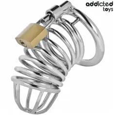 ADDICTED TOYS LOCKED - IRON CELL JAULA PARA PENE DE METAL 4 CM TALLA S 2