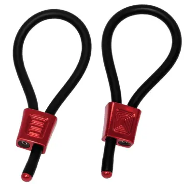 ELECTRASTIM - PRESTIGE ELECTRA LOOPS ANILLOS DE PENE AJUSTABLES ROJO Electroestimulación BDSM