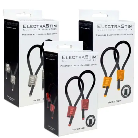 ELECTRASTIM - PRESTIGE ELECTRA LOOPS ANILLOS DE PENE AJUSTABLES ROJO Electroestimulación BDSM