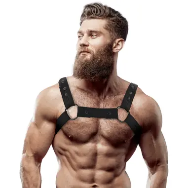 FETISH SUBMISSIVE ATTITUDE - ARNÉS DEPORTIVO AJUSTABLE NEOPRENO PECHO HOMBRE Arneses Hombre