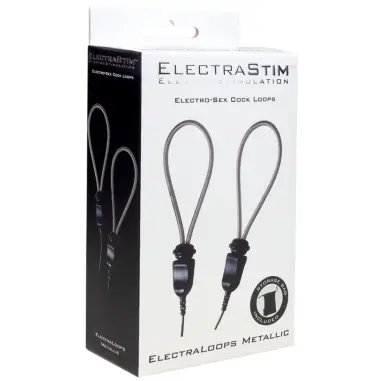 ELECTRASTIM - ELECTRALOOPS E-STIM ANILLOS METÁLICOS AJUSTABLES PARA EL PENE Anillas pene metal BDSM