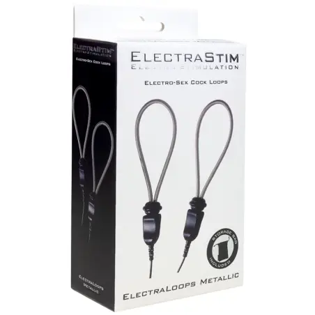 ELECTRASTIM - ELECTRALOOPS E-STIM ANILLOS METÁLICOS AJUSTABLES PARA EL PENE Anillas pene metal BDSM