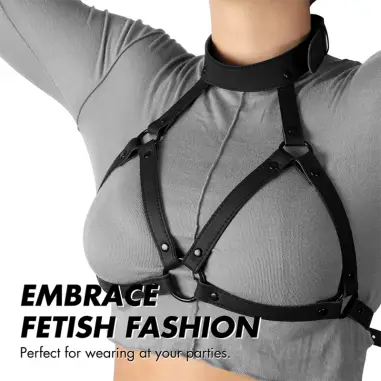 FETISH SUBMISSIVE BONDAGE - ARNÉS AJUSTABLE PECHO 