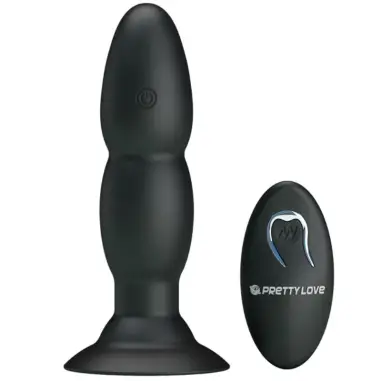 PRETTY LOVE - PLUG VIBRADOR Y ROTACIÓN POR CONTROL REMOTO 