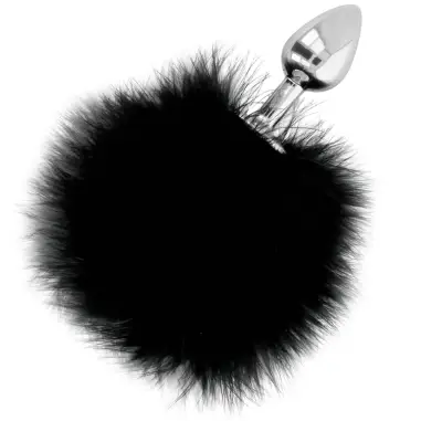 DARKNESS - EXTRA BUTTPLUG ANAL CON COLA NEGRO 7 CM 