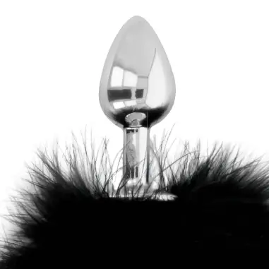 DARKNESS - EXTRA BUTTPLUG ANAL CON COLA NEGRO 7 CM 