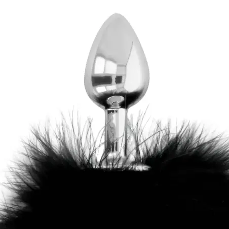DARKNESS - EXTRA BUTTPLUG ANAL CON COLA NEGRO 7 CM 