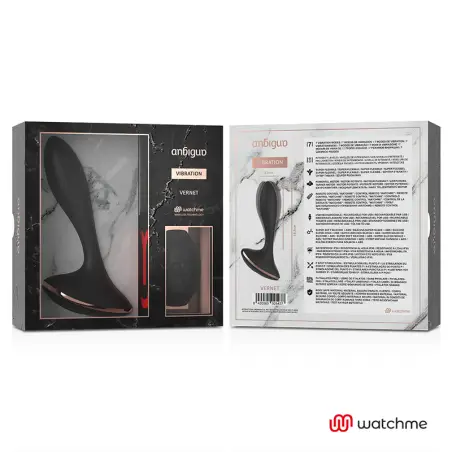 ANBIGUO - WATCHME CONTROL REMOTO VIBRADOR PLUG ANAL VERNET 