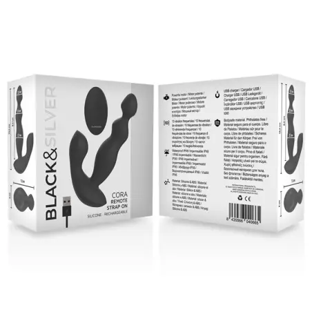 BLACK&SILVER - CORA PLUG PROSTÁTICO SILICONA CONTROL REMOTO 