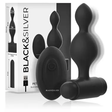 BLACK&SILVER - TUCKER PEQUEÑO PLUG ANAL SILICONA CONTROL REMOTO 