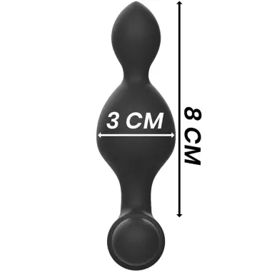 BLACK&SILVER - TUCKER PEQUEÑO PLUG ANAL SILICONA CONTROL REMOTO 