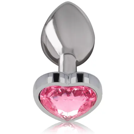 INTENSE - PLUG ANAL METAL ALUMINIO CORAZÓN ROSA TALLA M Plugs Anales