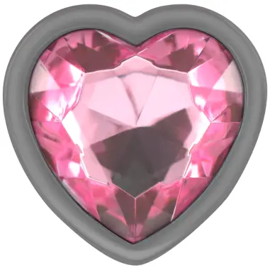 INTENSE - PLUG ANAL METAL ALUMINIO CORAZÓN ROSA TALLA M Plugs Anales