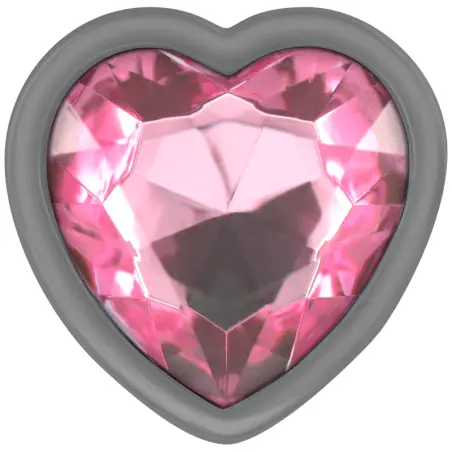 INTENSE - PLUG ANAL METAL ALUMINIO CORAZÓN ROSA TALLA M Plugs Anales