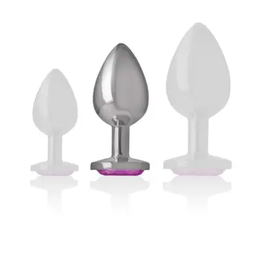 INTENSE - PLUG ANAL METAL ALUMINIO CORAZÓN ROSA TALLA M Plugs Anales