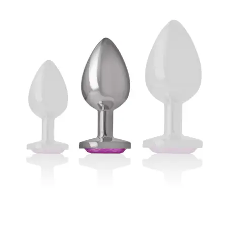 INTENSE - PLUG ANAL METAL ALUMINIO CORAZÓN ROSA TALLA M Plugs Anales