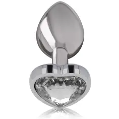 INTENSE - PLUG ANAL METAL ALUMINIO CORAZÓN BLANCO TALLA M 2