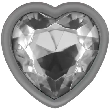 INTENSE - PLUG ANAL METAL ALUMINIO CORAZÓN BLANCO TALLA M Plugs Anales