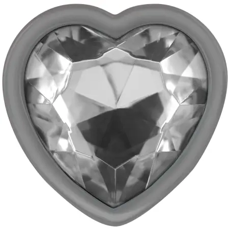 INTENSE - PLUG ANAL METAL ALUMINIO CORAZÓN BLANCO TALLA M Plugs Anales