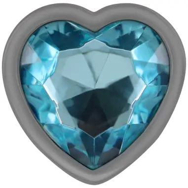 INTENSE - PLUG ANAL METAL ALUMINIO CORAZÓN AZUL TALLA L Plugs Anales