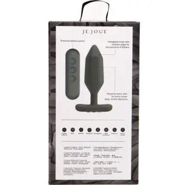 JE JOUE - ONYX PLUG ANAL VIBRADOR NEGRO 