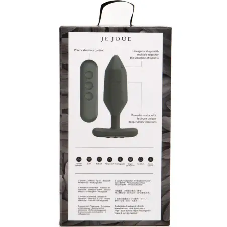 JE JOUE - ONYX PLUG ANAL VIBRADOR NEGRO 