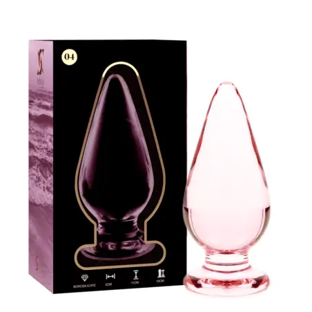 NEBULA SERIES BY IBIZA - MODELO 4 PLUG CRISTAL ROSA 11 CM -O- 5 CM 