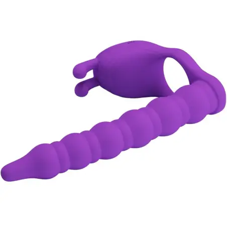 PRETTY LOVE - BLACKNEY ANILLO PENE CON PLUG VIBRADOR LILA 