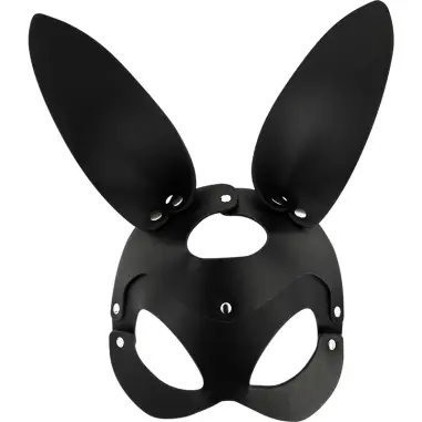 COQUETTE CHIC DESIRE - MÁSCARA CUERO VEGANO CON OREJAS DE CONEJO 