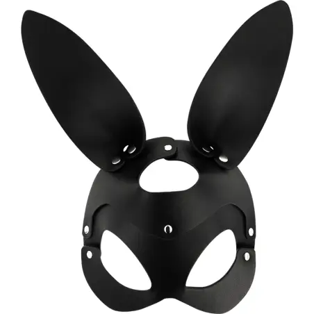 COQUETTE CHIC DESIRE - MÁSCARA CUERO VEGANO CON OREJAS DE CONEJO 